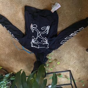 Off white hoodie very cool.